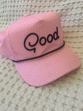 Pink 'Good' Embroidered Golf Hat